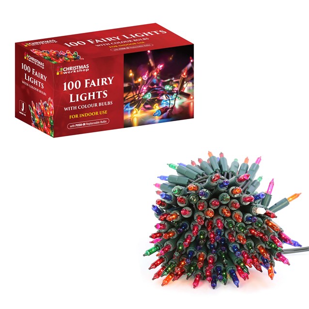 100 SHADLESS MULTI COLOUR FAIRY LIGHTS. BML75230 \\\KD12610
