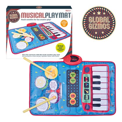 2 IN 1 KEYBOARD & DRUM KIT PLAYMAT 5 INSTRUMENTS. BML50770 \\\KD12622