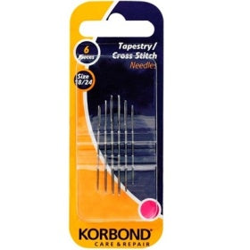 6 KORBOND TAPESTRY / CROSS STITCH NEEDLES. K110245 \\\KD12629
