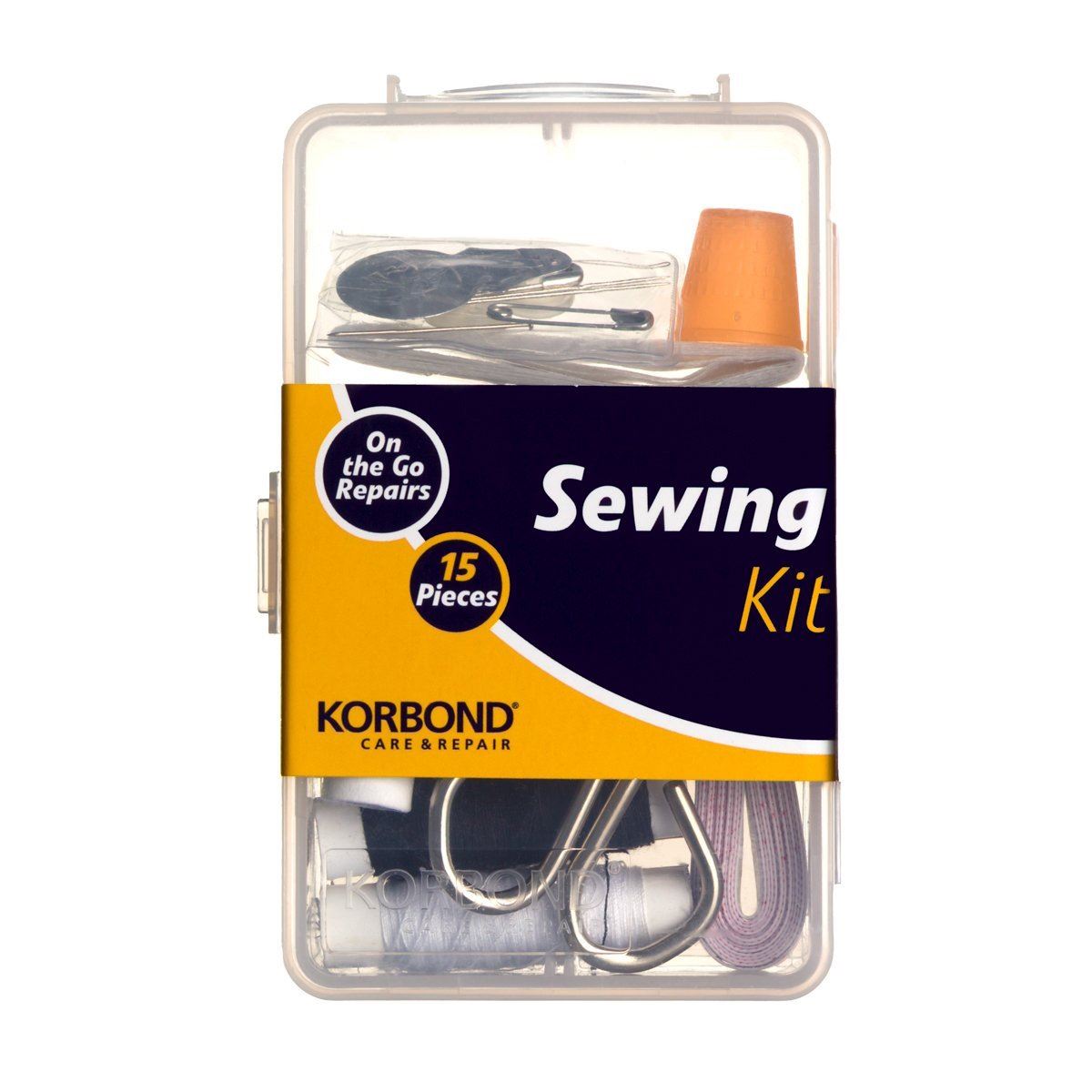 15 PCS KORBOND SEWING KIT IN PVC CASE. K110484 \\\KD12654