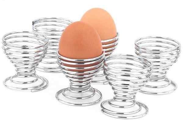 APOLLO SPIRAL CHROME EGG CUPS 6/PK. AP1689 \\\KD12688
