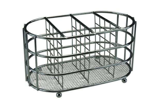 CHROME CUTLERY CADDY OVEL TRAY. AP5661 \\\KD12691