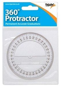 TIGER 360 DEGREE PROTRACTOR 10CM 4 INCH. T301478 \\\KD12698
