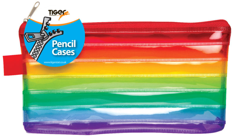 TIGER SMALL RAINBOW PENCIL CASE 19CM X 10CM. T301614 \\\KD12742