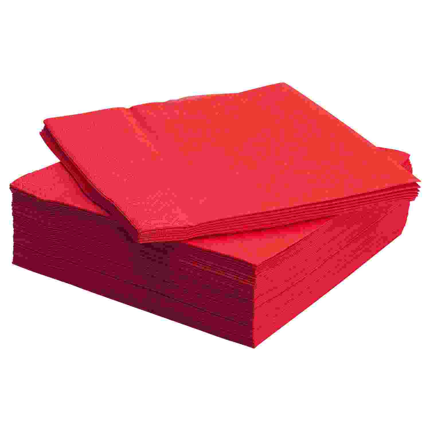 2 PLY RED TISSUE NAPKIN 40 X 40 CM 50 PACK. NPT40RE/10 \\\KD12761