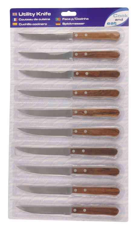 10 UTILITY KNIFE WOODEN HANDLED 5 INCH. CUK105 \\\KD12798