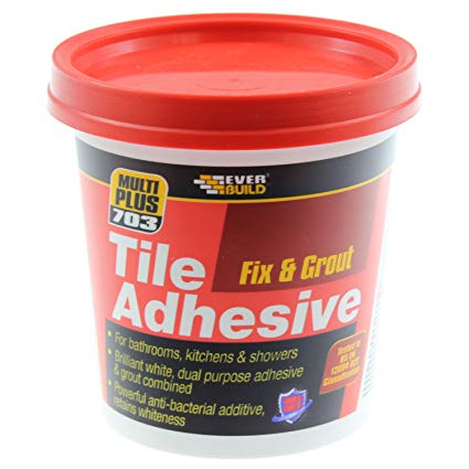 EVERBUILD 703 FIX & GROUT TILE ADHESIVE 750G - WHITE. 487074 \\\KD12800
