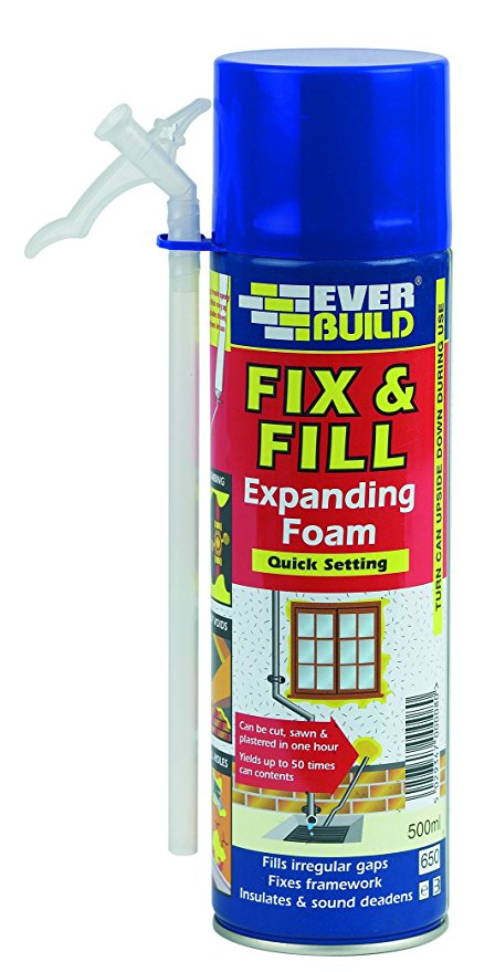 EVERBUILD FIX & FILL EXPANDING FOAM FILLER 500ML. EVFF5 \\\KD12802