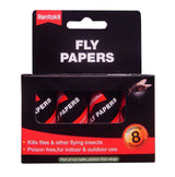 RENTOKIL PESTICIDE FREE FLY PAPERS 8/PK. FF89A \\\KD12860