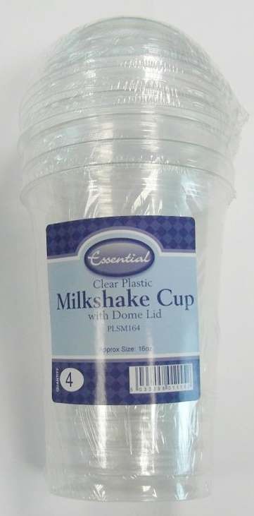 ESSSENTIAL SMOOTHIE PLASTIC CUP 16OZ 4 PACK. PLSM164 \\\KD12933