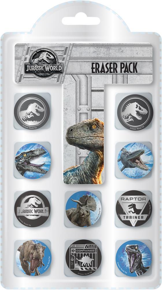 JURASSIC WORLD II  ERASER 10/PK. JWNVE \\\KD13027