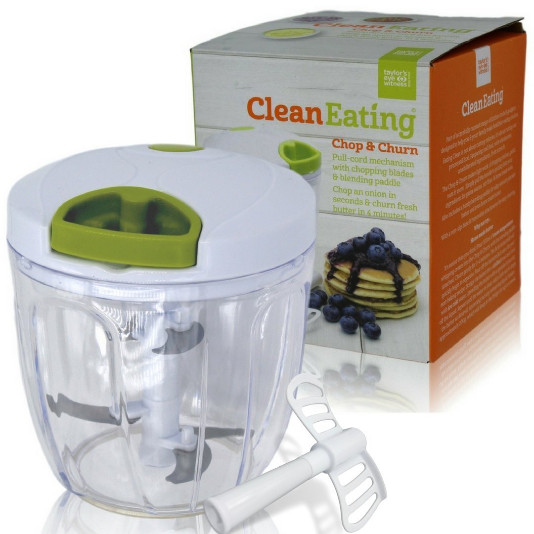 CLEAN EATING 2 IN 1 PULL STRING CHOPPER & BLENDER FOOD PROCESSOR. SHU370 407061 \\\KD13039