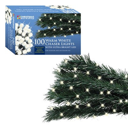 CHRISTMAS WORKSHOP 100 WARM WHITE CHASER LIGHT. BML70670 \\\KD13090