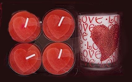 5 PCS CANDLE GIFT SET HEART LOVE. PI737065 \\\KD13106
