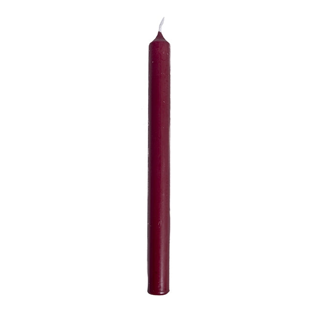 BOX OF 25 DINNER CANDLE BURGUNDY. 19BG25 \\\KD13112