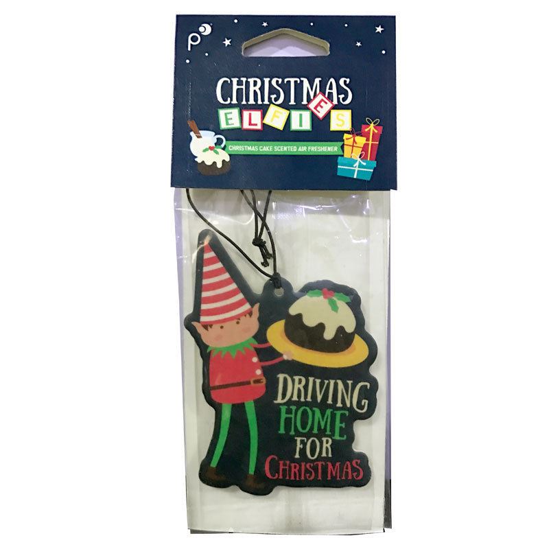 CHRISTMAS ELF DRIVING HOME FOR CHRISTMAS AIR FRESHENER. XAIRF17 \\\KD13124