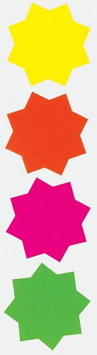 30 FLUORESCENT STAR SHAPES 102MM. C343 \\\KD13146