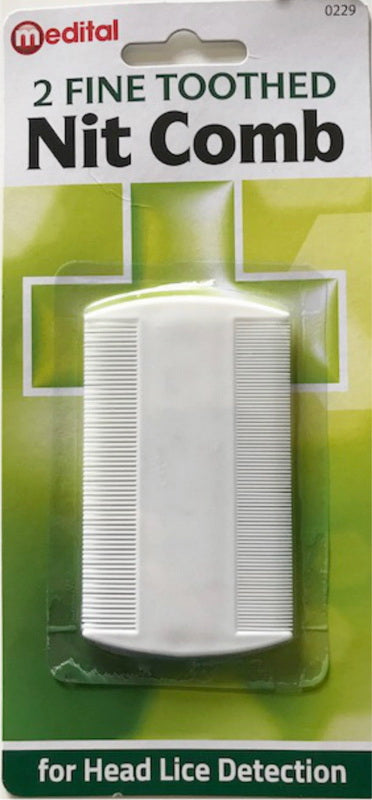 MEDITAL FINE TOOTHED NIT COMB 2/PK. DGI0229 \\\KD13159