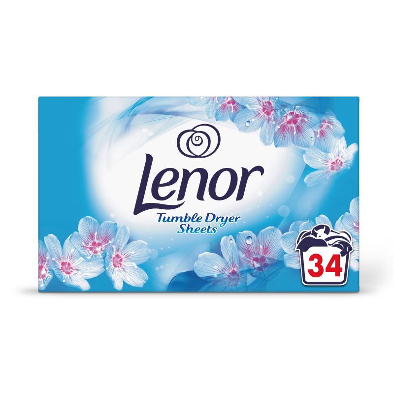 LENOR TUMBLE DRYER SHEETS SPRING AWAKENING 34 SHEETS. C000003 849709 \\\KD13173