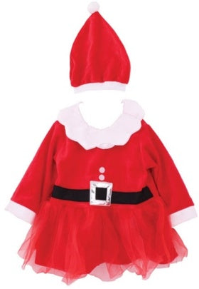 GRILS SANTA DRESS FOR AGE 2-3 YEARS ( HAT & DRESS ). TA9374 \\\KD13234