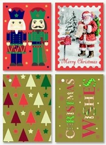 20 CHRISTMAS BOOKLET GIFT TAGS. X-20226-GT \\\KD13250