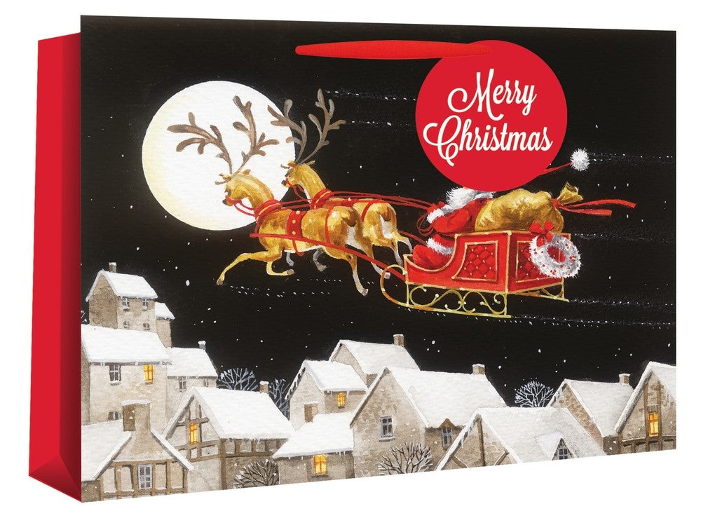 CHRISTMAS ROOF TOP SHOPPER BAG. X-21144-6 \\\KD13263