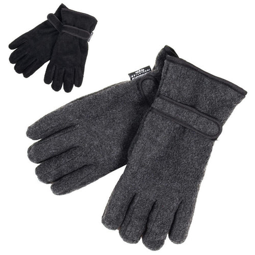 12 MENS THERMAL INSULATED POLAR FLEECE GLOVE ASSORTED SIZE. GL127 \\\KD13339