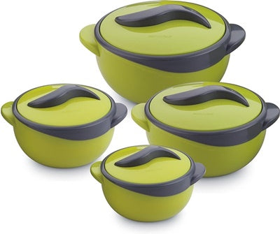 4PCS PINNACLE PARISA FOOD WARMER HOT POT CASSEROLE SET. TRIPS1277 \\\KD13354