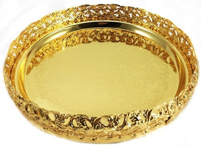 GOLD PLATED PAAN DAN TRAY - SMALL. 502398 HCH109 \\\KD13387
