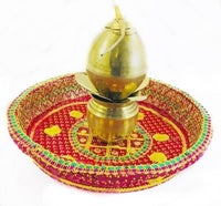 DECORATED BANDHANI CHAB / CHHAB ROUND BASKET NO. 4. IND481 \\\KD13407