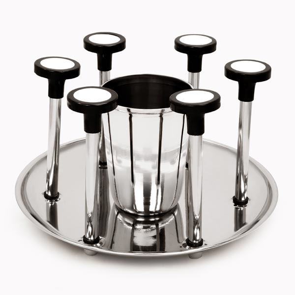 STAINLESS STEEL GLASS STAND DELUXE. IND014 \\\KD13420