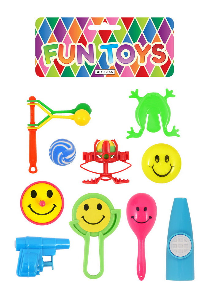 10 ASSORTED PARTY BAG FILLER TOYS. T65177 \\\KD13453