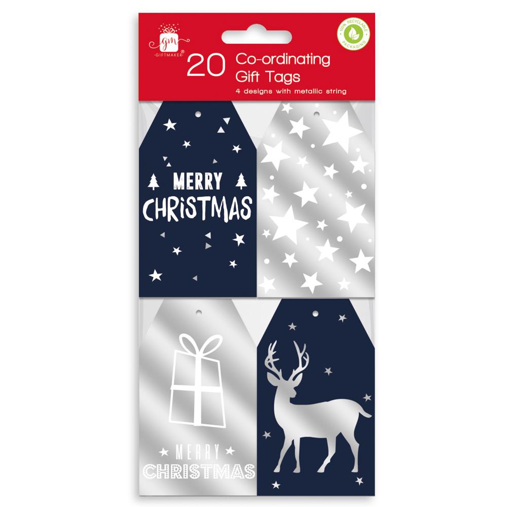GIFTMAKER MIDNIGHT WONDER CHRISTMAS GIFT TAGS 20/PK. GT1042 \\\KD13485