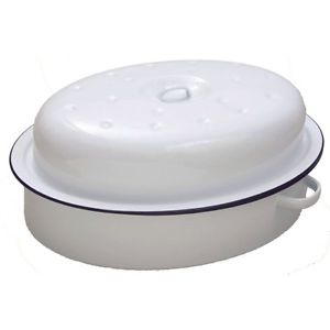 FALCON ENAMEL OVAL ROASTER WITH LID 30CM. 60030 \\\KD13528