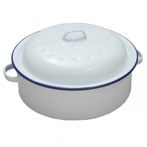 FALCON ENAMEL ROUND ROASTER WITH LID 26CM. 60526 \\\KD13529