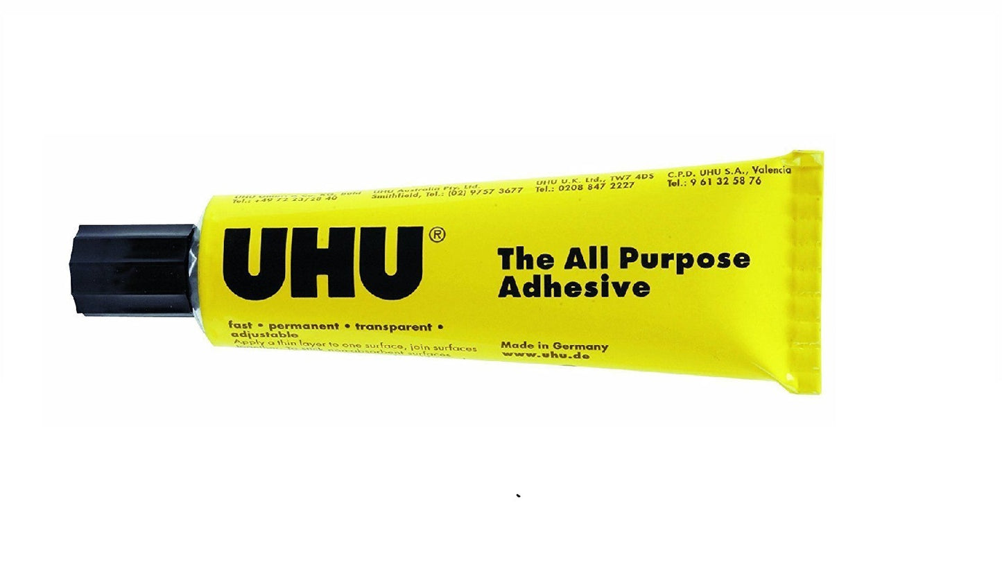 UHU ALL PURPOSE GLUE ADHESIVE BOX 125ML. 42945 \\\KD13531