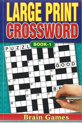 A5 LARGE PRINT CROSSWORD BOOK. 4090 286355 \\\KD13558