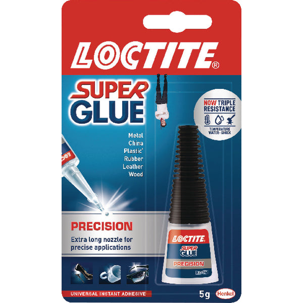 LOCTITE SUPER GLUE BOTTLE 5GM WITH EXTRA LONG NOZZLE. 2055343 \\\KD13601