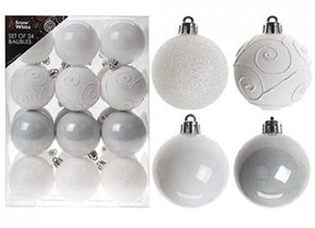 SNOW WHITE SET OF 24 BAUBLES. PI513336W \\\KD13617