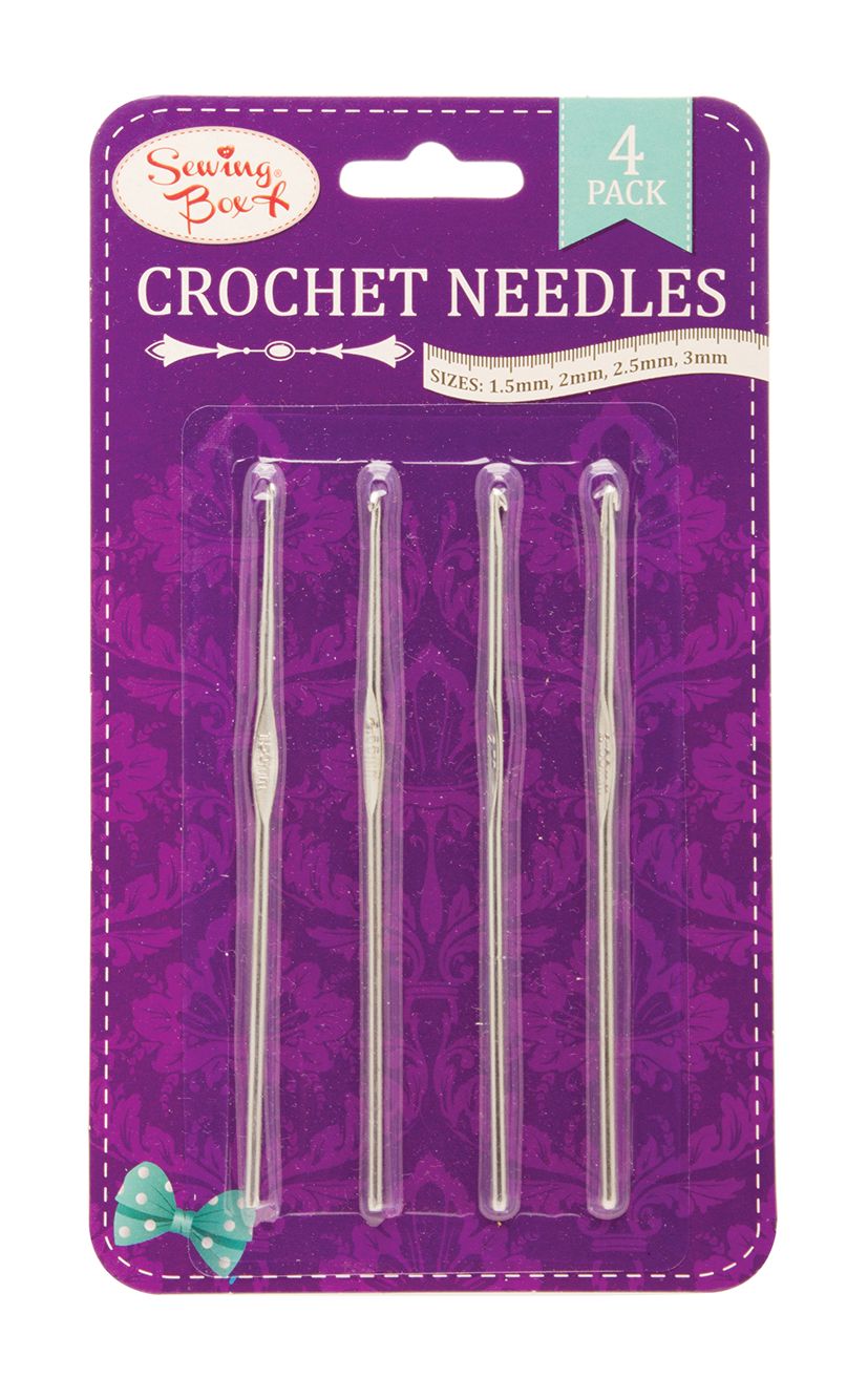 SEWING BOX CROCHET NEEDLES 4/PK. SEW1081 \\\KD13623