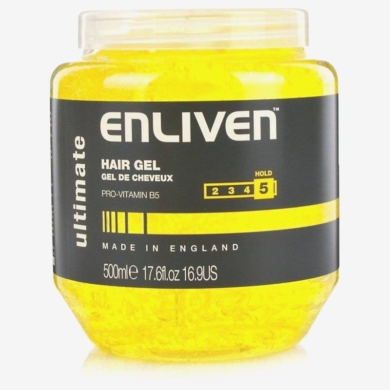 ENLIVEN HAIR GEL WITH PRO VITAMIN B5 FOR ULTIMATE HOLD 250ML YELLOW. 502153 \\\KD13661