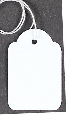 COUNTY STRUNG TAGS - 100 PACK 28 X 43 MM. C167 \\\KD13670