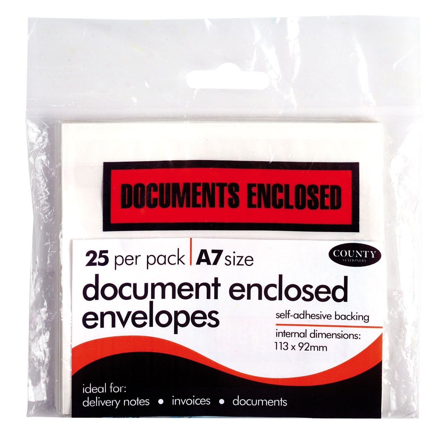 COUNTY 25 PACK DOCUMENT ENCLOSED ENVELOPES. C232 \\\KD13685