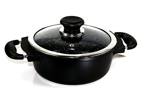 MASTERCOOK 24CM BLACK DIE CAST ALUMINIUM NON STICK SOUP POT. CCA031 \\\KD13710