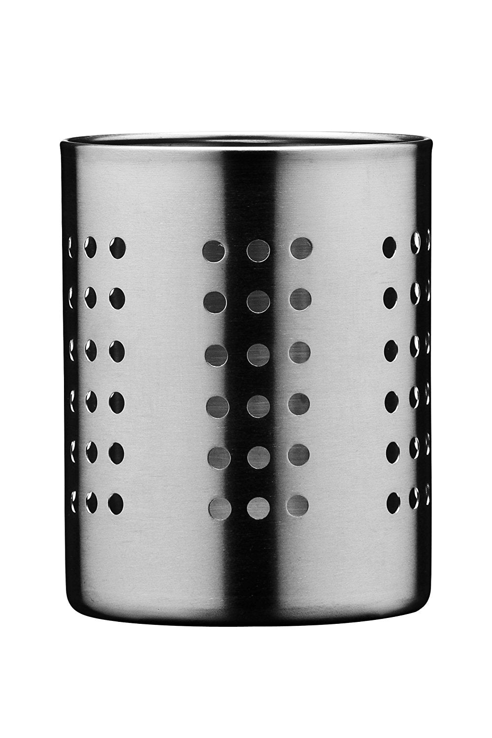 10M DIA CUTLERY CADDY BRUSHED STAINLESS STEEL W/ SMALL HOLES. PH0508470 \\\KD13731