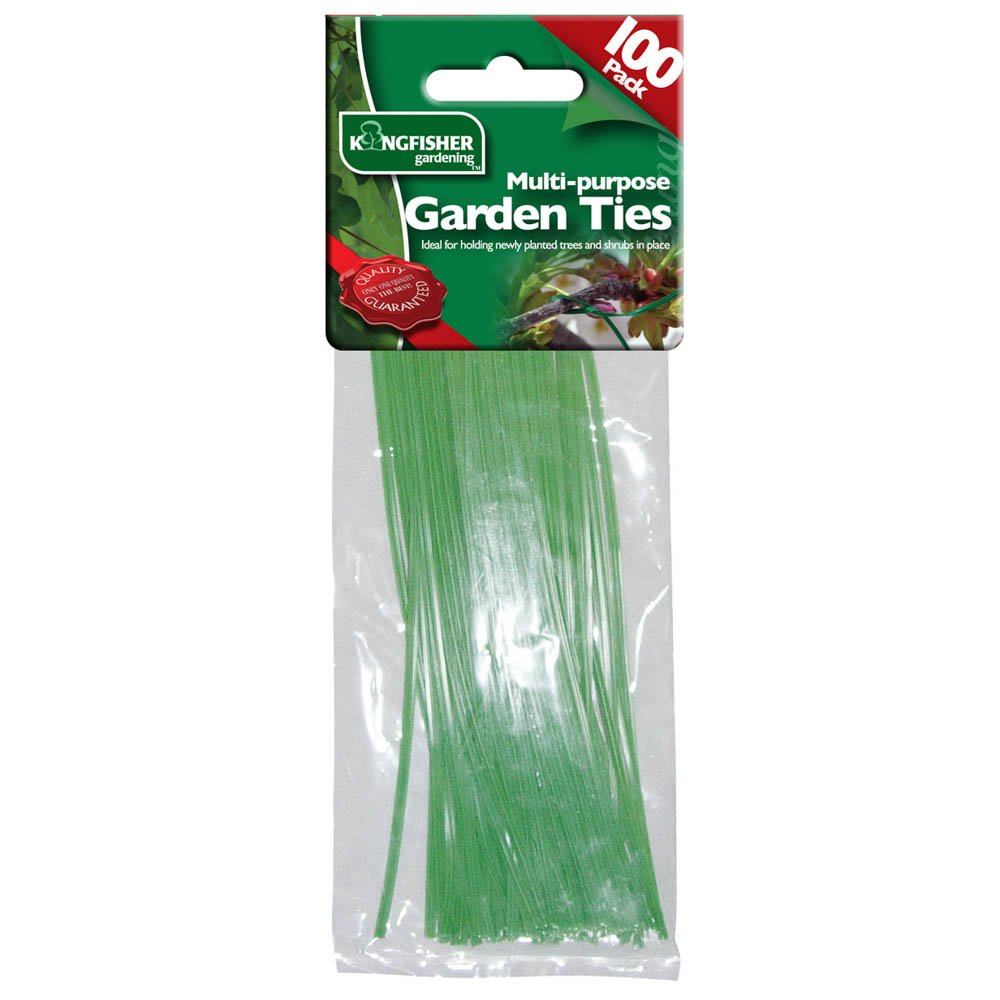 KINGFISHER MULTI PURPOSE GARDEN TIES PACK OF 100. GS100TT \\\KD13759
