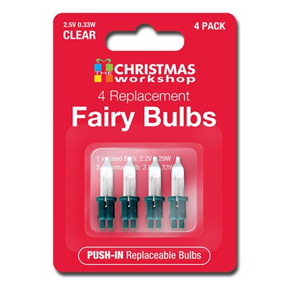 4 REPLACEMENT FAIRY LIGHT BULBS CLEAR 6V 0.72W. BML76020 6V \\\KD13762