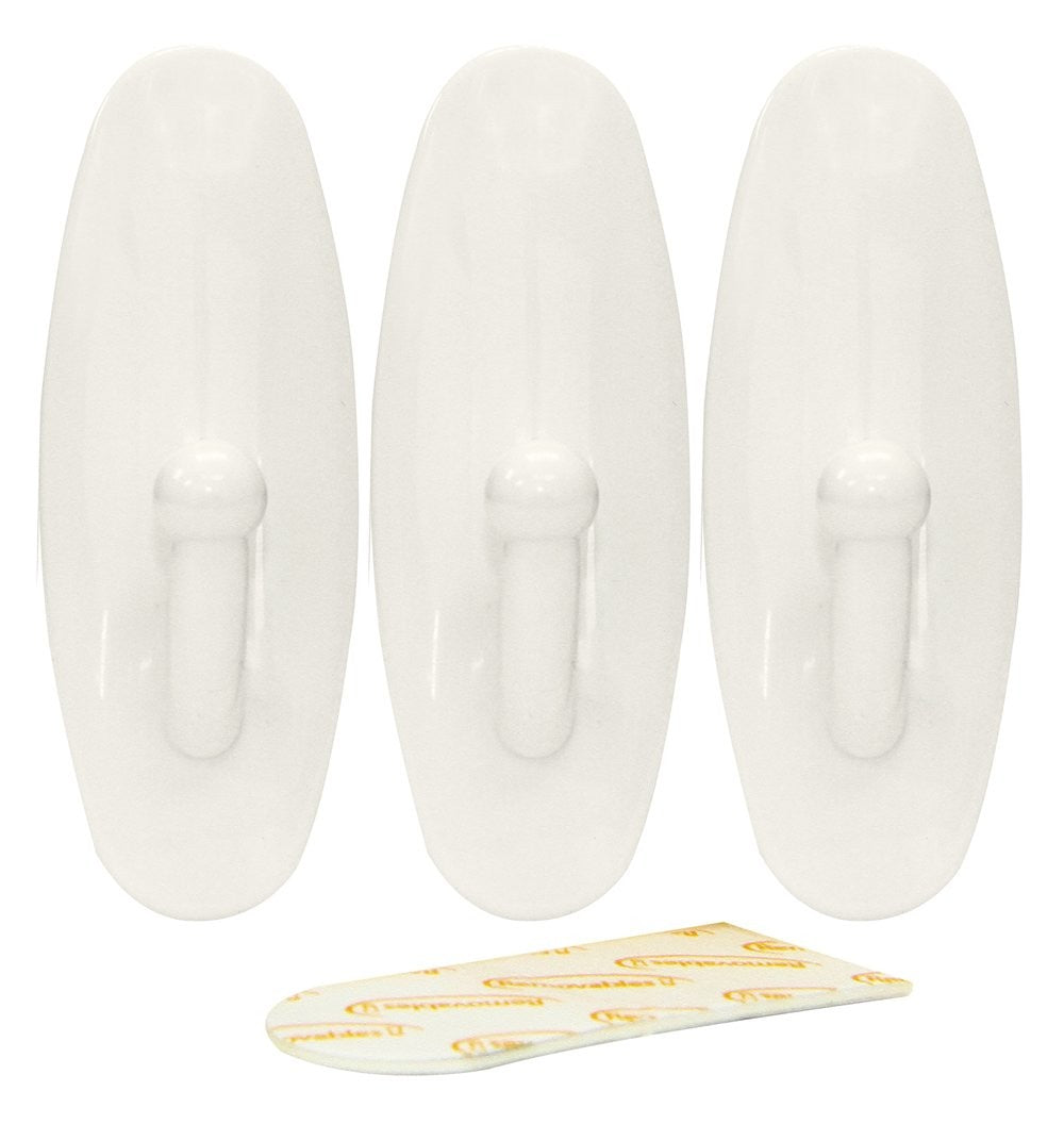 3 PCS REMOVABLE ADHESIVE HOOKS 61 X 22 MM. RT61335 \\\KD13786