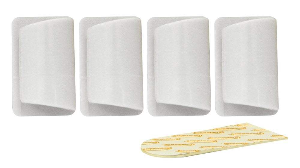 4 PCS REMOVEABLE ADHESIVE WIRE CLIP 27 X 16 MM. RT61345 \\\KD13793