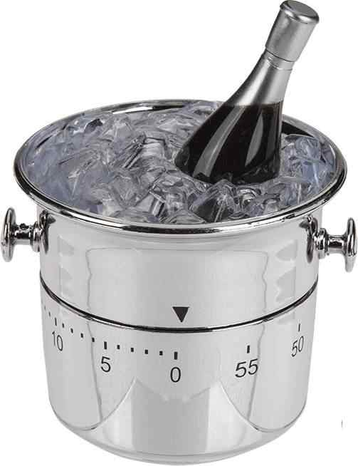 KITCHEN PLASTIC TIMER CHAMPAGNE BOTTLE. OBOB713118 \\\KD13812